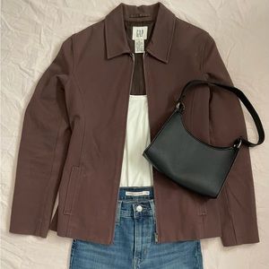 Vintage GAP Brown Zip-up Blazer